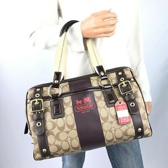 Coach Handbags - Authentic coach heritage double zip bag